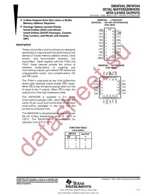 SN74F244DBRE4 datasheet  